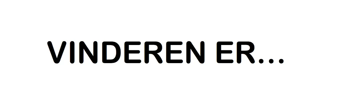 Her er vinderne